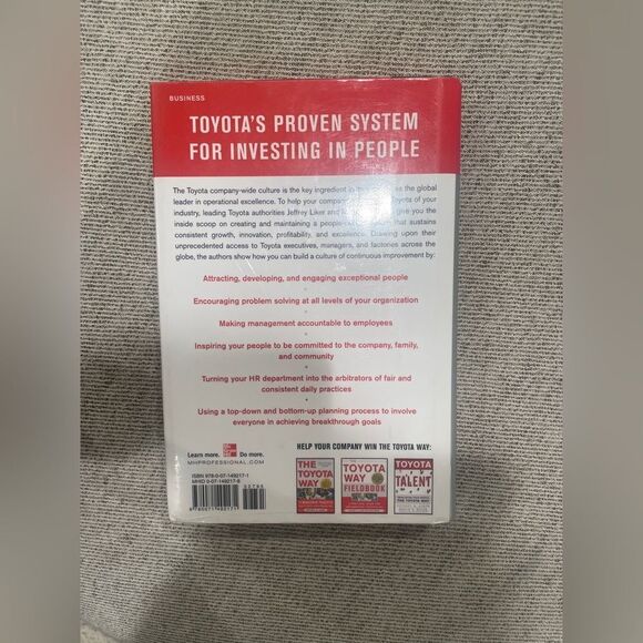 Toyota Culture: The Heart and Soul of the Toyota Way -- Jeffrey K. Liker - Picture 4 of 5